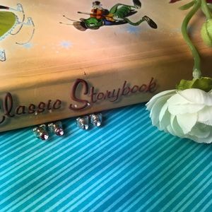 Set of Small Claire’s Gem Stud Earrings